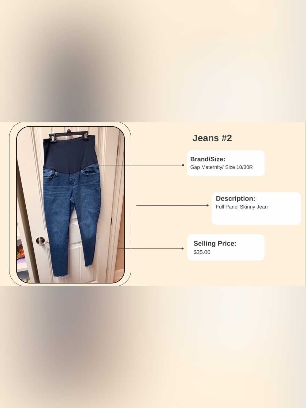 GAP maternity Slim Skinny Jeans in Medium Blue Wash
